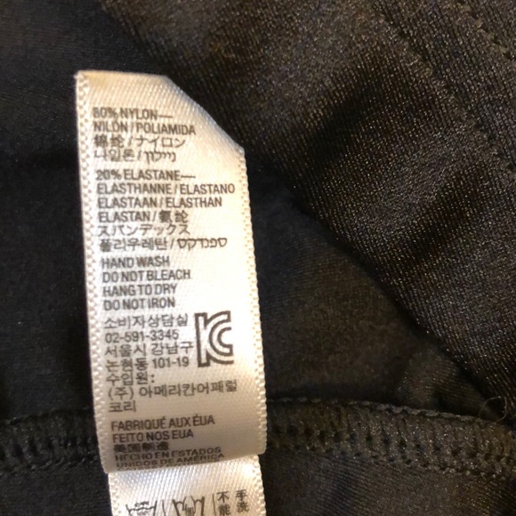 AMERICAN APPAREL SIZE SMALL - SHINY BLACK LEGGINGS - #306 - Picture 6 of 12